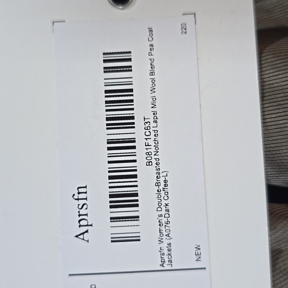 Double-Breasted Midi Wool Blend Pea Coat - Picture 8 of 8